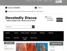 Tablet Screenshot of devotedly-discus.co.uk